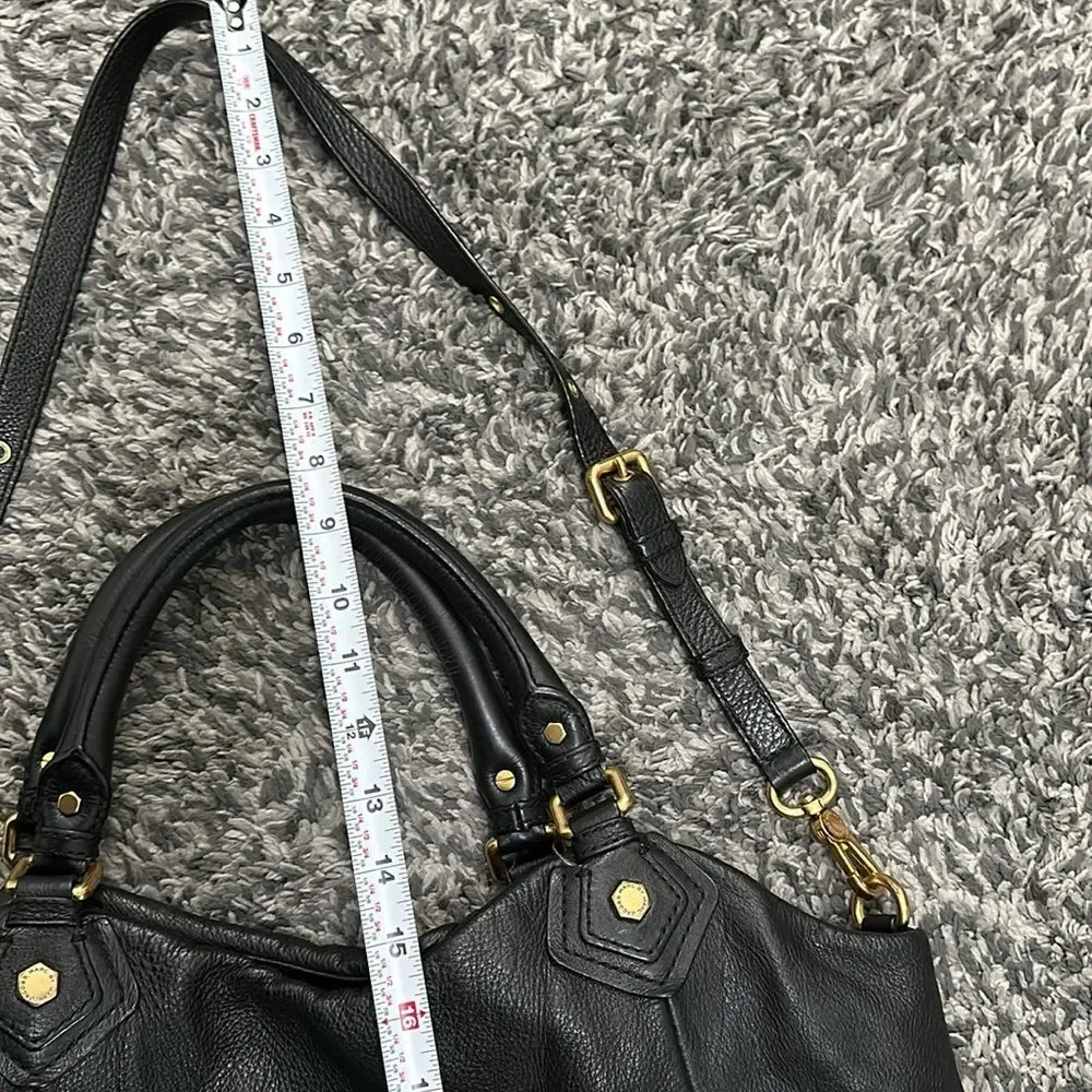 Marc by Marc Jacobs Black Leather Hobo Crossbody Shoulder Bag + Dust Bag
